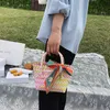 Woven Vegetable Basket Women's Bag 2022 New Fashion Summer Net Red Fashion Versatile Handbag Exotic Beach Bag 230313