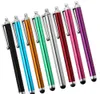 9.0 stylo à écran tactile 500pcs stylet à écran capacitif en métal stylet tactile pour Samsung Iphone téléphone portable tablette PC 10 couleurs Fedex DHL gratuit