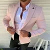 Herrenanzüge Thorndike Hohe Qualität Männer Anzug Schal Revers Elegant Für Weiße Hochzeitskleider Bräutigam Smoking Prom (Blazer Hosen)