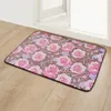Kussen /decoratief koraal fleece non -slip vloer mat welkom ingang deur tapijt super absorberende deurmat voor badkamer slaapkamer kit