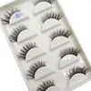 Makeup Tools 5 Pairs 3D Natural Half Eye Thick False Eye Lashes Mink Lashes Soft Fake Cat Eyelash Wispy Makeup Eyelashes Cilios 230313