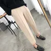 Womens Pants Capris Thicken Women Pencil Spring Winter Trousers OL Style Wool Female Work Suit Pant Loose 6648 230313