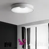 Plafoniera a LED Lampada da soggiorno moderna Camera semplice nordica Lampada da soffitto decorativa per camera da letto rotonda 90-260V