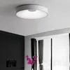 Led tavan ışık modern oturma odası ışık nordic basit oda yuvarlak yatak odası dekoratif ışık tavan ışık 90-260v