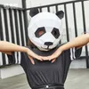 Maski imprezowe Panda 3D Maska zwierząt DIY CUT Free Party Halloween Shop Decoration Tools Origami Headcover 230313