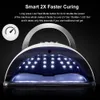 Nail Dryers SUNX6 Max 66LEDs Nail Drying Lamp UV LED Nail Lamp For Drying Gel Polish With Motion Sensor Professional Nail Dryer For Manicure 230313