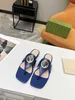 Sandals Luxury Slippers Women's Slide Flat Flip Slippers Beach Slippers Designer Suede Summer Leather Size 35-43