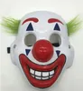 パーティーマスクPVC Clown Mask Movie Joker SAMY HALLOWEEN DANCE MASK CLOWN LUMINOUS MASK DANCEフルフェイスマスクロールプレイングマスク230313