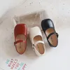 Baskets filles école rétro chaussures en cuir automne printemps mode coréenne enfants Super doux confortable 1 6 ansY 230313