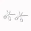 Stud Earrings 925 Sterling Silver Piercing Punk Scissors For Women Girls Wedding Party Gift Femme Jewelry Pendientes A132