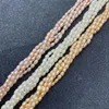 Beads 1 Strand Natural Freshwater Pearl High Quality Oval White Pink Rice Shape For DIYJewelry Necklace Anklet Length 38cm