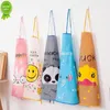 New Panda Kids Aprons Waterproof 50*70cm BBQ Bib Apron For Women's Kitchen Apron Cooking Baking Restaurant Workwear Cleaning Tools