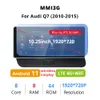 10,25 tums bil DVD -pekskärmsspelare Android GPS NAVI USB -uppgradering Adapter USB 4G CarPlay Bluetooth för Audi Q7 MMI 2G