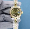 28mm or montre de luxe femmes montres classique mouvement de balayage automatique aaa mode femmes argent datejust lumineux dames montres-bracelets
