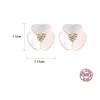 Printemps nouvelle mode coquille fleurs s925 boucles d'oreilles en argent plaqué avec de l'or 18 carats brillant zircon sexy femmes boucles d'oreilles bijoux de luxe accessoires cadeaux