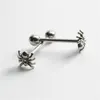 Stud Earrings 1PC Stainless Steel Mini Small Spider For Women Punk Hip Hop Animals Ear Cartilage Piercing Jewelry