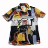 Erkek sıradan gömlekler wacko maria gömlek erkek kadın 1: 1 en iyi versiyon hawaiian tee kısa kol