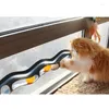 Cat Toys 1set Table Tennis Sucker Window Fun With Tube Ball Toy Track Game Tunnel för Pet Product Cats Tillbehör