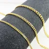 Chains 2/3/3.5/5/6/7mm Gold Color Stainless Steel Curban Chain Necklace For Man & Women Fashion Jewelry