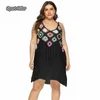 Sarongs Plus Size Tassels Design Sexy Swimsuit Cover Up Beach Dress Lady Black White Pareo Bikini Tunic