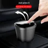 Interior Accessories Car Trash Can Leakproof Large Capacity Waste Peper Living Room Kitchen With Lid Practical Square Opening