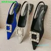 Sandals Pointed Toe Slippers Women In 2023 Casual Slides Female Shoes Ladies Outside Rhinestones Pearl Party Flats Footwear