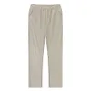 Mensbyxor 2023 Mens Cotton Linen Cargos Pants Man Summer Breattable Solid Color Linen Trousers Fitness Streetwear Pantalones Hombre 230313