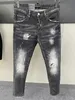 DSQ PHANTOM TURTLE Men's Jeans Classic Fashion Man Jeans Hip Hop Rock Moto Mens Casual Design Ripped Jeans Distressed Skinny Denim Biker Jeans 2040