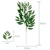 Fleurs décoratives LuanQI 1M vignes artificielles fausses plantes feuilles d'eucalyptus vert guirlande mur de rotin décorations de maison de mariage