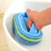 Brosse de nettoyage avec poignée éponge de cuisine essuyer épaississement carrelage de salle de bain éponge de nettoyage ménage élimination des taches outils propres