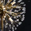 Zemin Lambaları Çağdaş Lüks Kristal Lamba İskandinav Sıcak Romantik Karahindiba G9 Home için Işıklar El Sanat Dekorasyon Varış