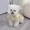犬のアパレル素敵なペットスカート高弾性メッシュエッジプルオーバーサマーキティの服の衣装