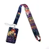 Mobiltelefonband charms hållare Stranger Things Cartoon Neck Rem Lanyards ID Badge Card Keychain Whollesale Gift #021