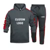 Heren t-shirts aangepaste twee stukken sets winter heren sets hoodieiePants casual tracksuit mannelijke sportkleding gym joggen autimn heren sweatsuit 230311