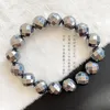 Strand Wholesale Terahertz Natural Stone Bracelets 64 Faceted Beads Energy Bracelet Healthy For Women Men Single Crystal Jewelry