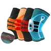 Коленные подушки локоть 3D поддержка опорной коленной чашечниц силиконовой силиконовой силиконовой пружинный подушечник баскетбол в баскетбол Спортивные вязаные сжатие Elastic K