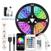 Bluetooth LED Strip Lights 16.4ft 24 Keys Keys Controlle Color Change 5050 RGB 150 LEDS LIDS LIGH