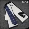 Neck TIES 22GG varumärke män slips designer slips 100 silkedräkt slips affär lyx 66vf drop leverans mode tillbehör dhy26