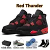 Nike Air Jordan 4 Retro Basketball Shoes 4s IV Jumpman Off White Sail Military Black Cat Red Thunder Travis Scott Kaws Grey PSG Men Women OG Sneakers With Box