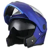 Motosiklet kaskları 2023 Flip Yukarı Kask Motokros Yarışı Modüler Çift Lens Tam Yüz Casco Capacete Casque Moto S M C Cascos