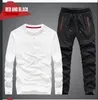 2023 hommes survêtements automne brodé pantalon col rond à manches longues costume décontracté survêtement hommes deux pièces Streetwear vêtements pull hommes ensembles grande taille M-6XL