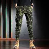 Herren Jeans Modedesigner Männer Jeans Tarnung Militärhosen Multi -Taschen Casual Cargo Hosen Hombre Zipper Bottom Hip Hop Jogger 230313