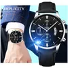 Wristwatches Men's Watch Top Fashion Business Quartz Casual Leather Strap Calendar For WomenWristwatches WristwatchesWristwatches Iris22