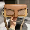 Digner Tabby Cross Body Bag For Women Mirror Quality Fine Leather Luxur Female Fashion Trendy Handväska Tabby axelväska med dammväska 221221