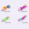 Cat Toys Legendog 4pcs Mouse speelgoed Artificial pluche kitten interactieve kauwdieren training willekeurige kleur