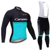 ORBEA team Cycling long Sleeves jersey bib pants sets Spring and autumn Breathable Bike Sports Uniform Mens Racing Clothing Y23031301