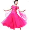 Stage Wear Ballroom Dance Costumes Sexy Spandex Stones Dress For Women Competition Dresses