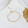 Set di orecchini per collana, 2 pezzi per perla naturale di lusso, girocolli coreani, bracciale, gioielli, costume da donna