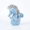 Jouet en peluche doux cheval de mer en peluche poupée animaux poissons jouets hippocampe Couple poupées oreiller décor à la maison cadeaux pour enfants filles LA554