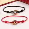 23sss moda aço inoxidável Trindade anel de corda de cordas Três anéis cinta de mão pulseiras para mulheres e homens moda Jewelry Famous Brand Brand